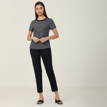 NNT CATUDG Textured Tweed Shell Top