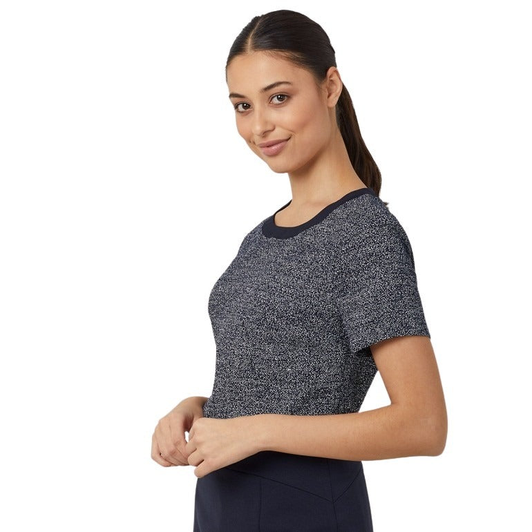 NNT CATUDG Textured Tweed Shell Top
