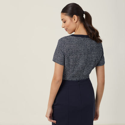 NNT CATUDG Textured Tweed Shell Top