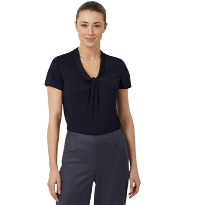 NNT CATUFS Matt Jersey Twist Neck S/S Top