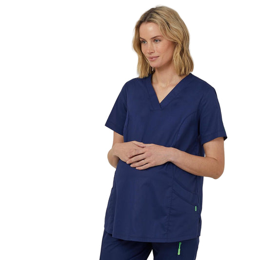NNT CATUG3 Maternity V Neck Scrub Top