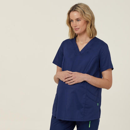 NNT CATUG3 Maternity V Neck Scrub Top