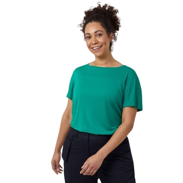 NNT CATUHN Matt Jersey Boat Neck Short Sleeve Top