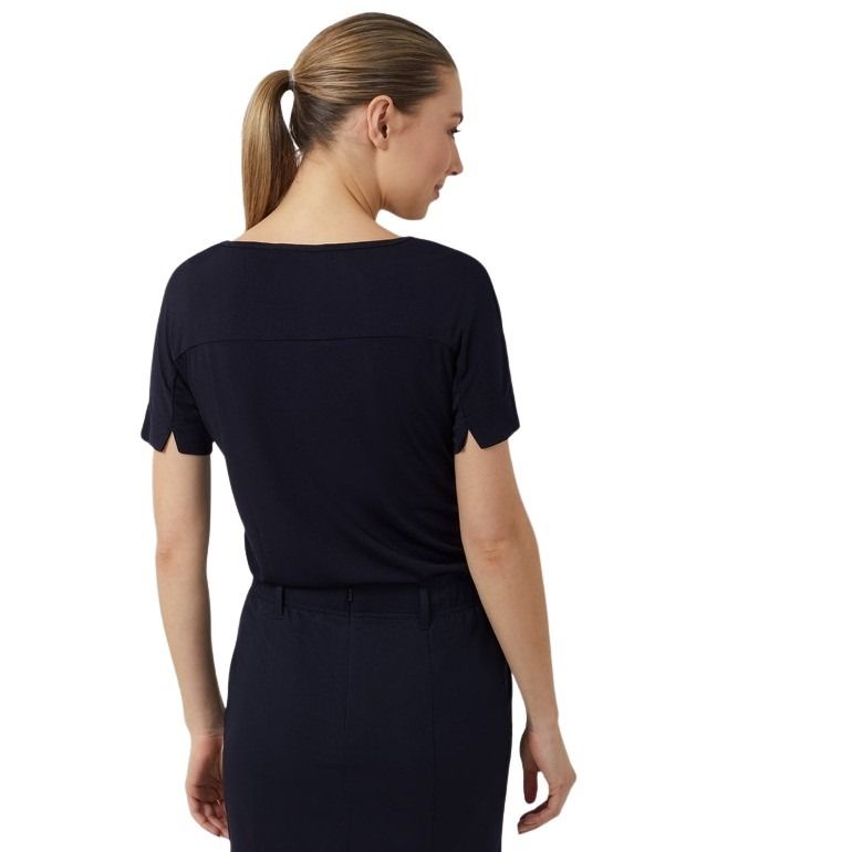 NNT CATUHN Matt Jersey Boat Neck Short Sleeve Top