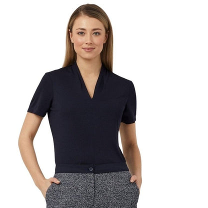 NNT CATUHP Matt Jersey V-Neck Short Sleeve Top