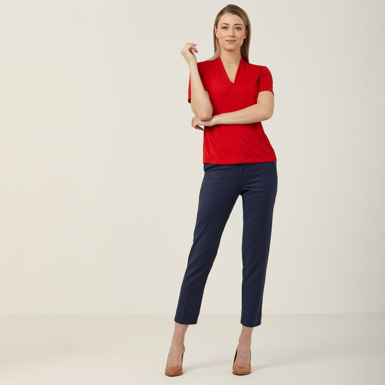 NNT CATUHP Matt Jersey V-Neck Short Sleeve Top