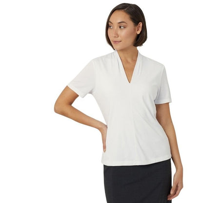 NNT CATUHP Matt Jersey V-Neck Short Sleeve Top