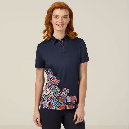 NNT CATUQV Indigenous Print Polo