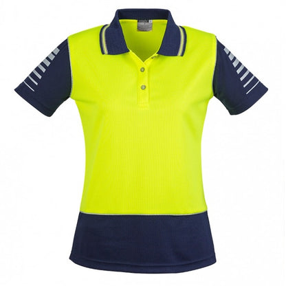 Syzmik ZHL236 Womens HiVis Zone S/S Polo