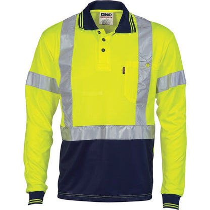 Cheap Work Boots DNC Hi-Vis Polo 3914 Yellow_Navy