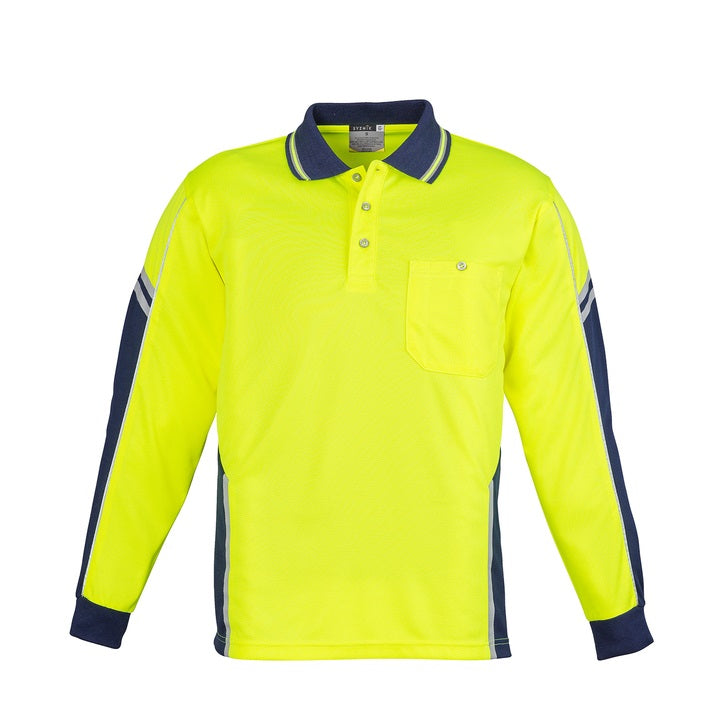 Syzmik ZH238 Mens HiVis Squad L/S Polo