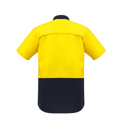 Syzmik ZW815 Mens Rugged Cooling HiVis Spliced S/S Shirt