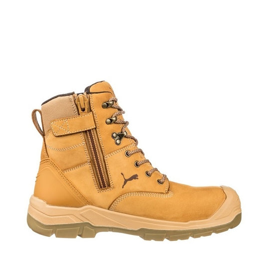 Wheat Mining Compliant Zip Sided Puma 630727 Conquest Unisex Composite Safety Boots