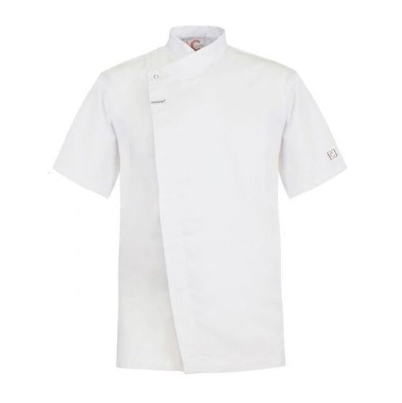 Chefscraft CJ041 DISCONTINUED Chefs S/S Tunic with Concealed Front