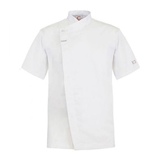Chefscraft CJ041 DISCONTINUED Chefs S/S Tunic with Concealed Front