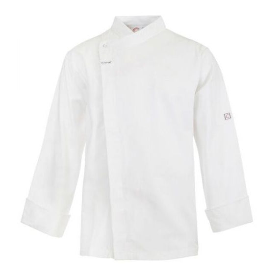 Chefscraft CJ043 DISCONTINUED Unisex Chefs L/S Tunic with Concealed Front