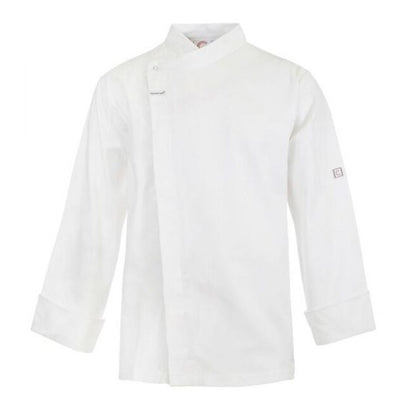 Chefscraft CJ043 DISCONTINUED Unisex Chefs L/S Tunic with Concealed Front
