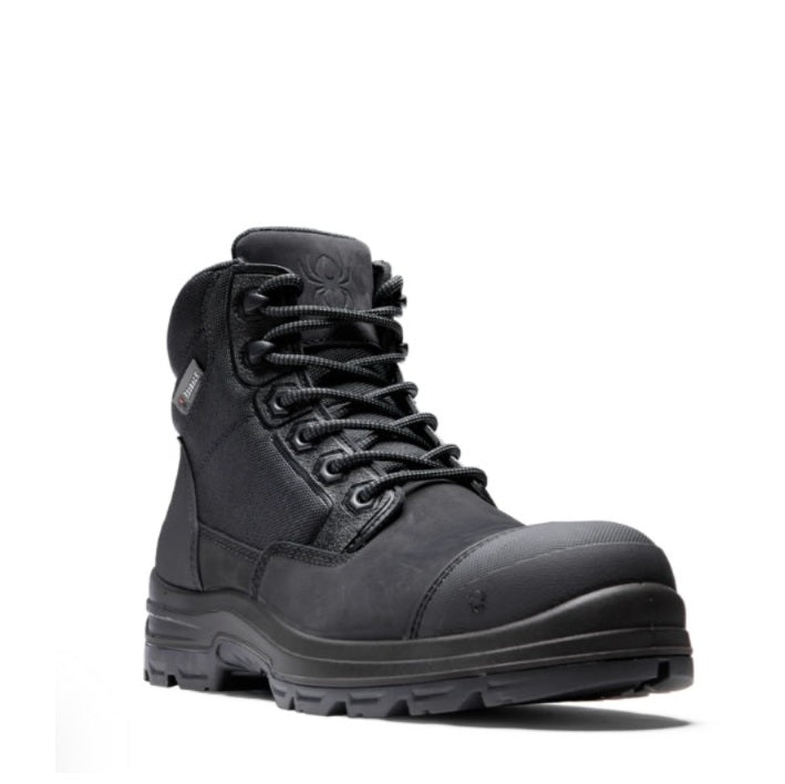 Black Scuff cap zip sided Redback CLZBK Lynx Zip/Lace Composite Safety Boots