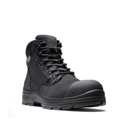 Black Scuff cap zip sided Redback CLZBK Lynx Zip/Lace Composite Safety Boots