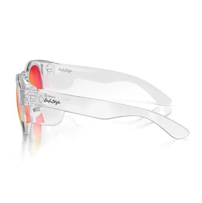 SafeStyle CRCRP100 Cruisers Clear Frame Mirrors Red Polarised Lens