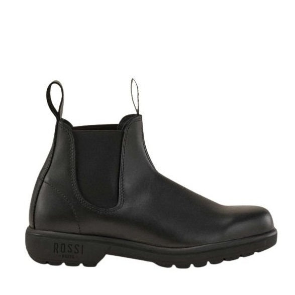 Black Chelsea Slip resistant Rossi 301 Endura Elastic Side Soft Toe Boots