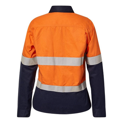 FlameBuster FSL016A Torrent HRC2 Ladies HiVis Two Tone Open Front Shirt