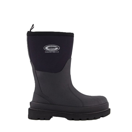 Black rubber Oil resistant Farming Boot Grubs SFEN-000M Fenline 5.0 Mid Work Boots