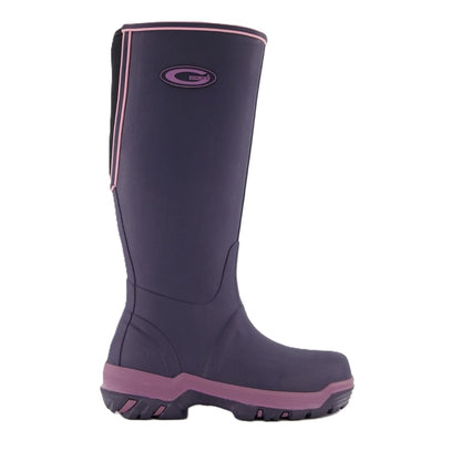 Purple Aubergine Waterproof Rubber Grubs SRAN-777H Rainline Garden & Outdoor Boot