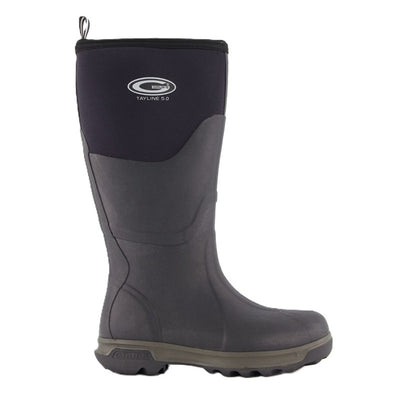 Black Rubber Gumboot Insulated for warmth Grubs STAY-000H Tayline 5.0 High Work Boot