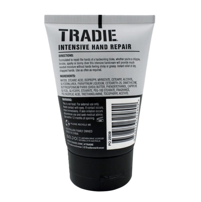 Tube of Tradie Intensive Hand Repair cream Tradie MJ5155SA Hand Cream