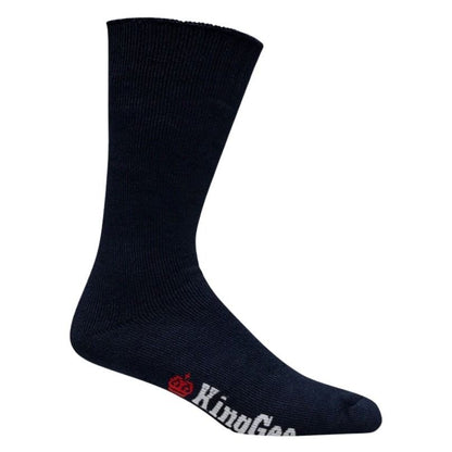 Black sock with 'KingGea' branding on a white background