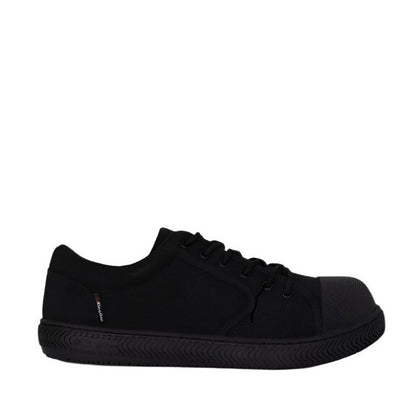Black sneaker on a white background