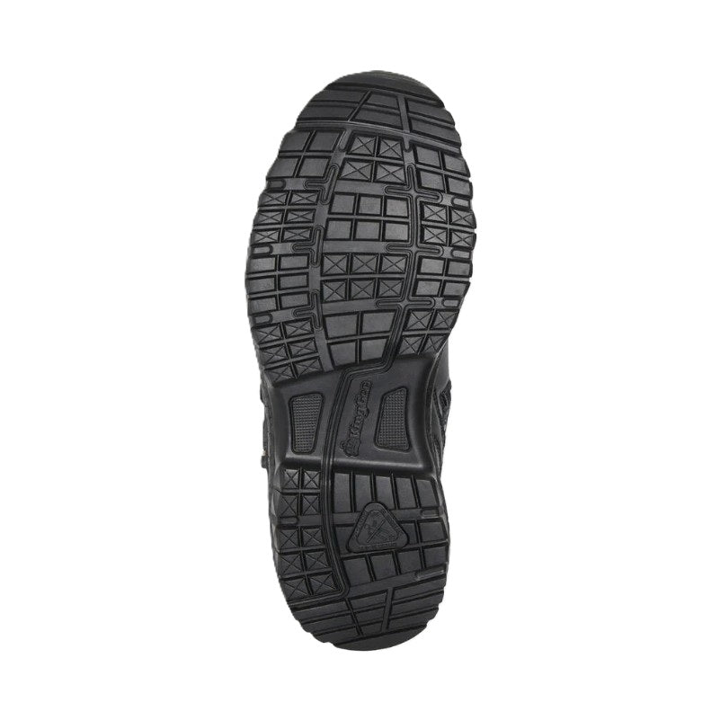 Black sole of a shoe on a white background