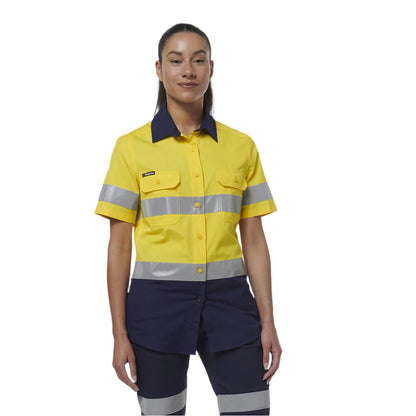 KingGee K44229 Womens Workcool Vented Reflective Short Sleeve Shirt