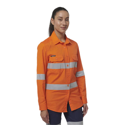 KingGee K44231 Womens Workcool Vented Reflective Shirt