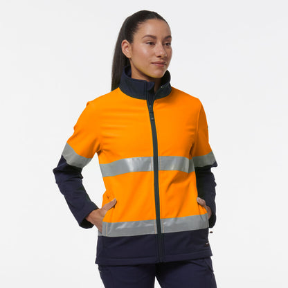 KingGee K45006 Womens Reflective Spliced Soft Shell Jacket