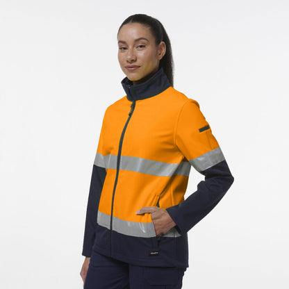 KingGee K45006 Womens Reflective Spliced Soft Shell Jacket