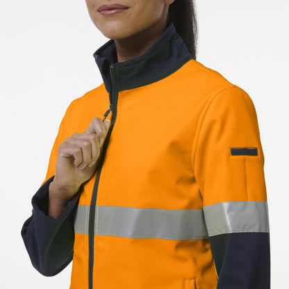 KingGee K45006 Womens Reflective Spliced Soft Shell Jacket