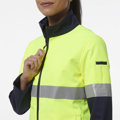 KingGee K45006 Womens Reflective Spliced Soft Shell Jacket