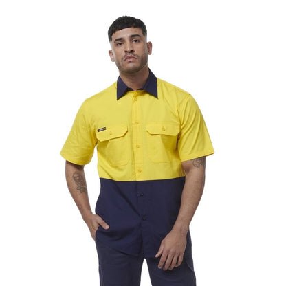 KingGee K54008 Workcool Vented Spliced Short Sleeve Shirt