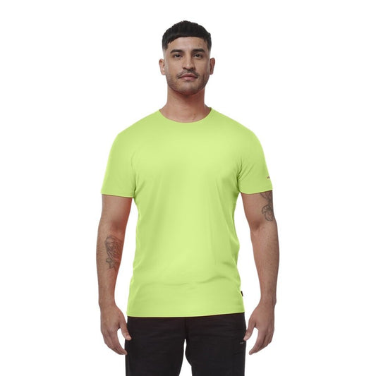 fluro yellow crew neck KingGee K54034 Workcool HiVis T Shirt