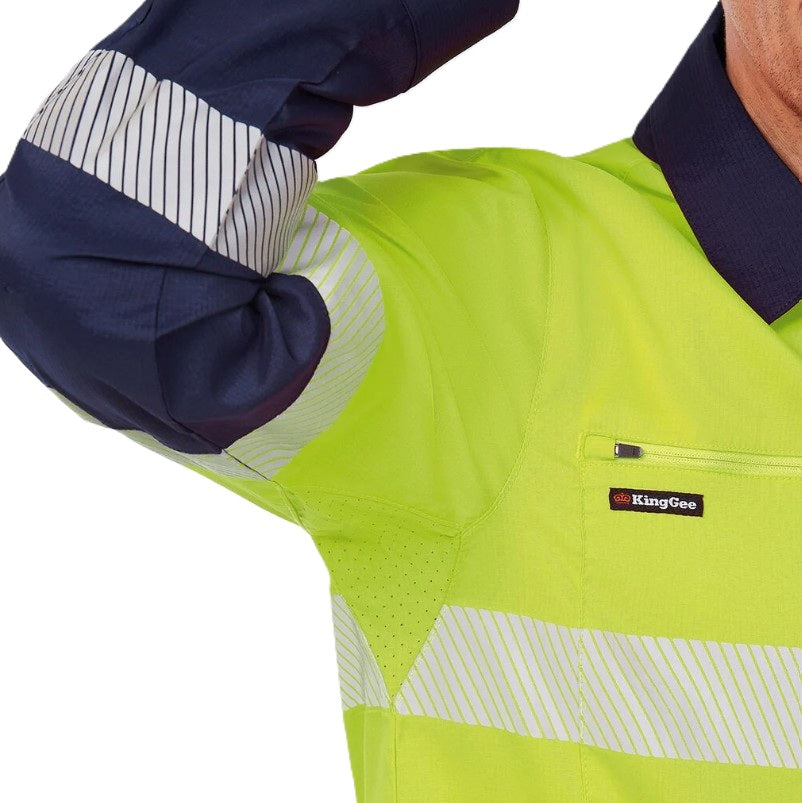 KingGee K54037 Drycool Hi-Vis Taped Shirt Long Sleeve