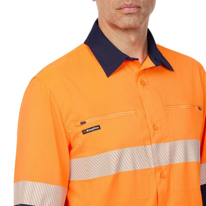 KingGee K54037 Drycool Hi-Vis Taped Shirt Long Sleeve