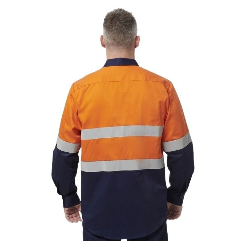 KingGee K54315 Reflective Spliced Drill Long Sleeve Shirt