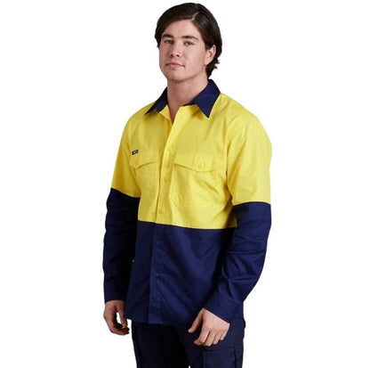 KingGee K54870 Workcool 2 HiVis Reflective Spliced Long Sleeve Shirt