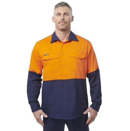 KingGee K54870 Workcool 2 HiVis Reflective Spliced Long Sleeve Shirt