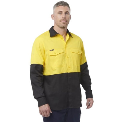 KingGee K54870 Workcool 2 HiVis Reflective Spliced Long Sleeve Shirt