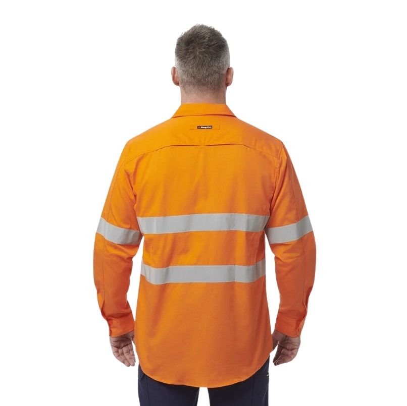 KingGee K54890 Workcool 2 HiVis Reflective Long Sleeve Shirt