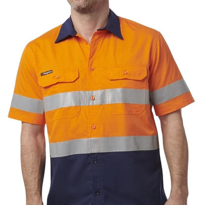 KingGee K54911 Workcool Vented Spliced Shirt Taped Short Sleeve