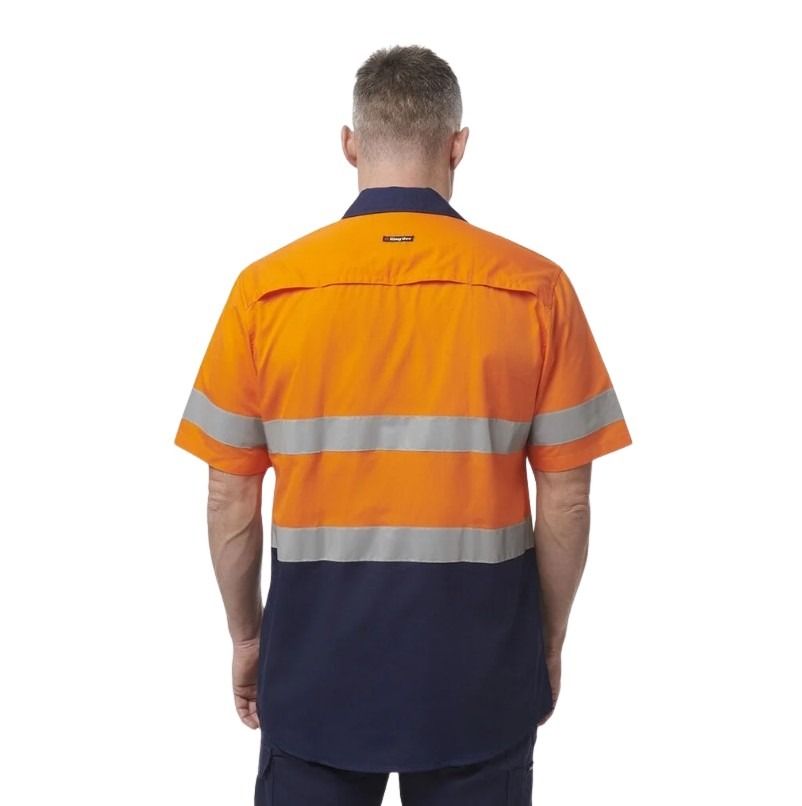 KingGee K54911 Workcool Vented Spliced Shirt Taped Short Sleeve